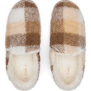 Toms India Slippers - Women's size 7 - Brown Plaiod